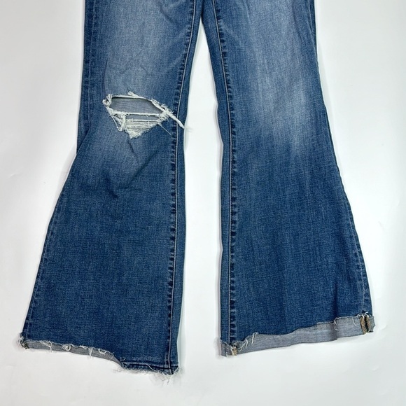 American Eagle Stretch Super hi Rise Flare Jeans Size 6 - Picture 5 of 14